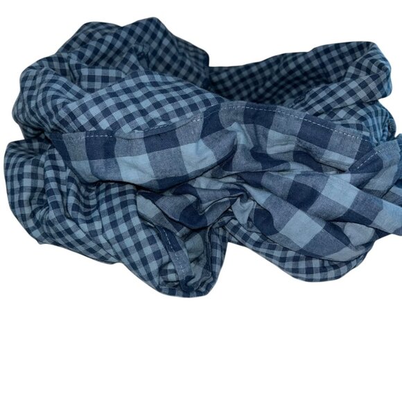 mossimo light chambray blue double faced cotton Gingham Buffalo Plaid sc… - Picture 5 of 5